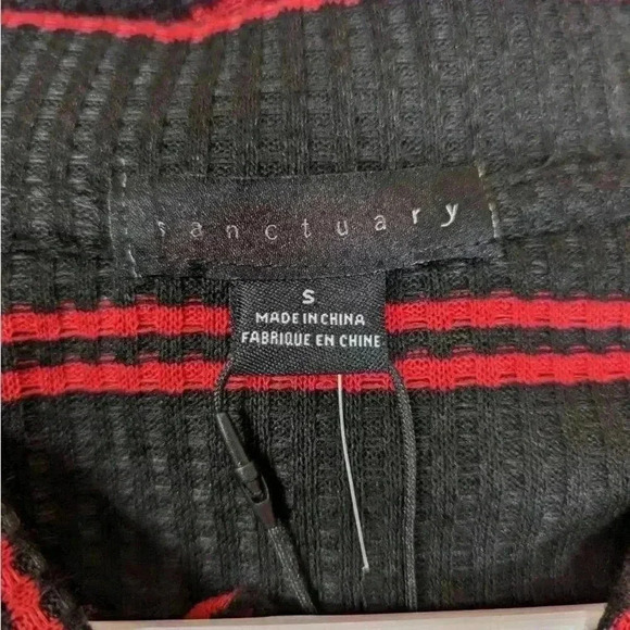 NWT Sanctuary Women's Cozy V-Neck Waffle Tunic size small - Picture 4 of 6